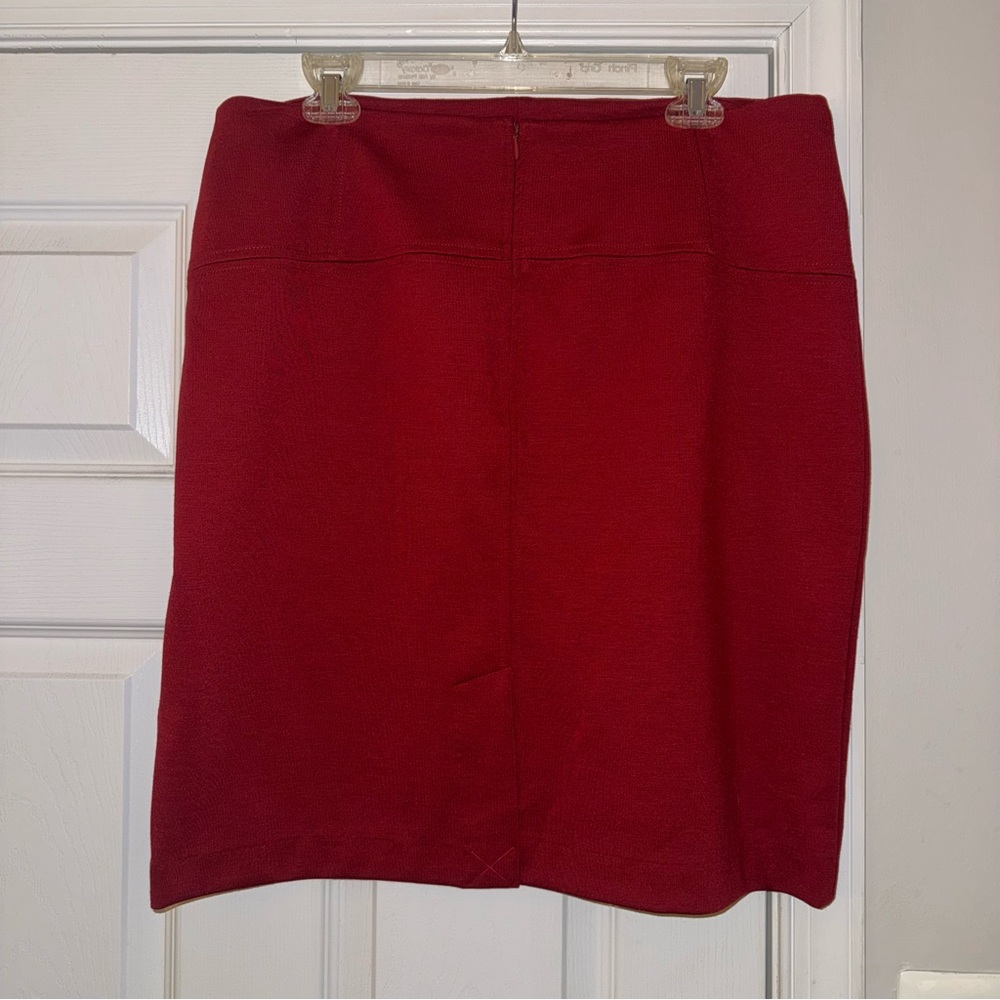 New York & Company Bold Red Pencil Skirt